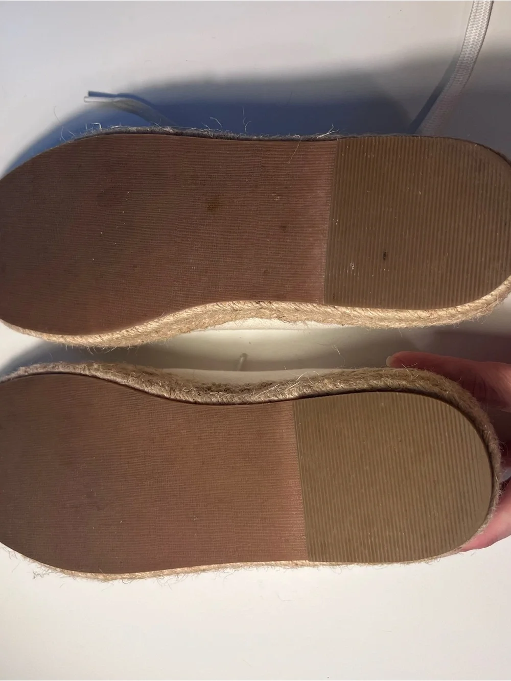 Linea Paolo Espadrilles Platform Sneakers Canvas and Leather Lace Up Women’s 8M
